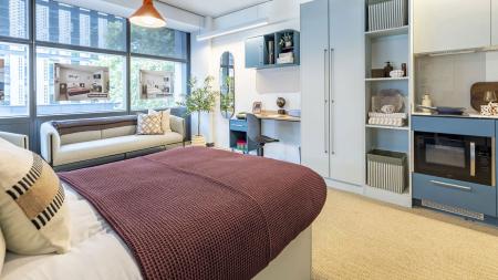 Silver Plus Studio Student flat to rent on Bath Street, London, EC1V