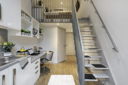 Mezzanine Studio Student flat to rent on Stepney Road, Newcastle, NE2