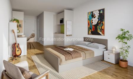 Silver Studio Student flat to rent on Neal Drive, Cambridge, CB4