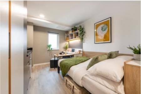 Standard Studio Student flat to rent on Bath Row, Birmingham, B15