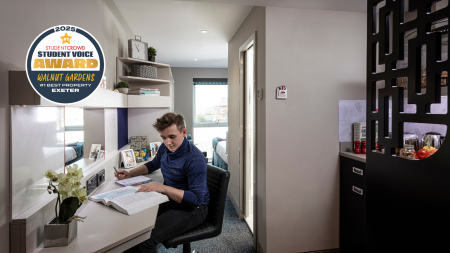 Gold Plus Studio Student flat to rent on Walnut Gardens, Exeter, EX4