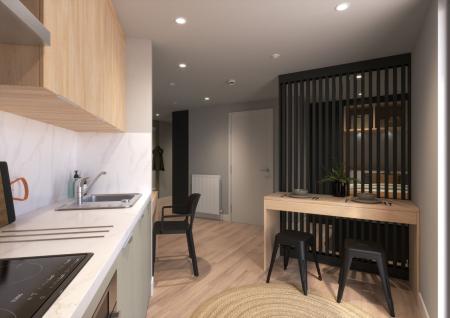 Deluxe Studio, Standard Floors Student flat to rent on Deansgate, Manchester, M3