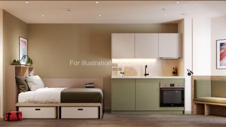 Deluxe Studio Student flat to rent on Halmyre Street, Edinburgh, EH6