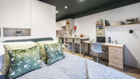 Silver Plus Studio Student flat to rent on Lower Gilmore Place, Edinburgh, EH3