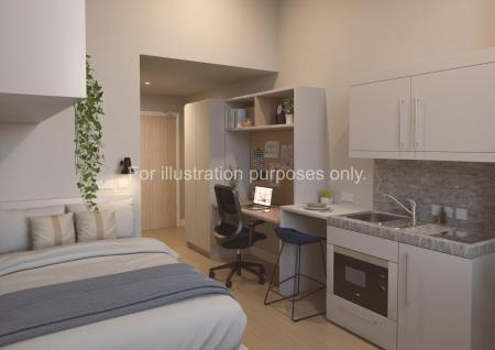 Deluxe Plus Studio Student flat to rent on St. Vincent Street, Glasgow, G2