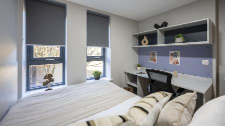 Standard Studio with Single Bed and Accessible Bathroom Student flat to rent on St. Margarets Place, Glasgow, G1