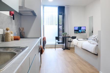 Platinum Plus Studio 1 bed student flat to rent on The Waterways, 1 Pump Way, Nottingham, NG1