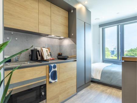 Silver Skyline Studio 1 bed student flat to rent on Great Court, 78 Rolls Road, London, SE1