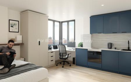 Bronze Studio Student flat to rent on Between Towns Road, Oxford, OX4