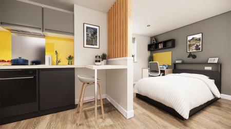 City Edge - Silver Studio Student flat to rent on Ardwick Green South, Manchester, M13