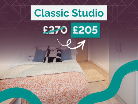 Classic Studio Student flat to rent on St. Vincent Street, Glasgow, G2