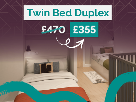 Twin Bed Duplex Student flat to rent on St. Vincent Street, Glasgow, G2