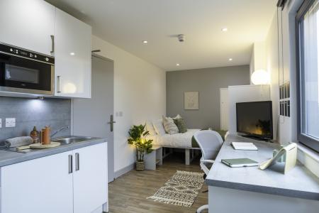 Classic Studio 1 bed student flat to rent on Stoddart St, Newcastle, NE2