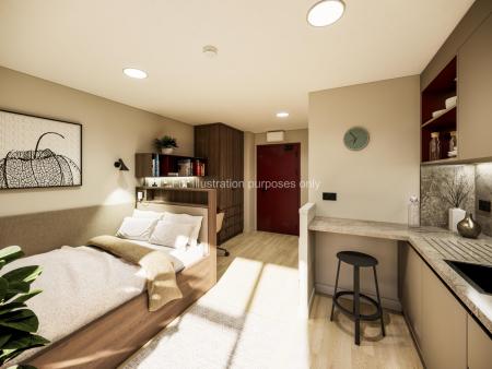 Classic Studio Plus Student flat to rent on Swan Street, Glasgow, G4