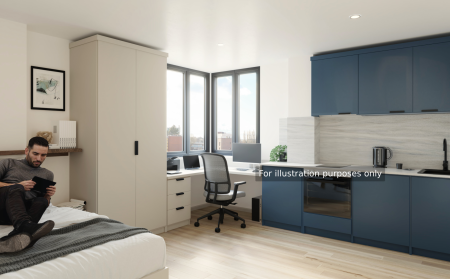 Silver Plus Studio Student flat to rent on Between Towns Road, Oxford, OX4