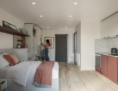 Gold Studio Student flat to rent on Between Towns Road, Oxford, OX4