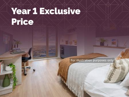 Standard Studio Student flat to rent on Renfield Street, Glasgow, G2