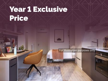 Deluxe Terrace Studio Student flat to rent on Renfield Street, Glasgow, G2