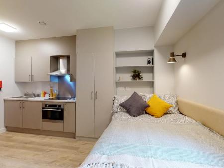 Block B Penthouse Studio Student flat to rent on Alexandra Road, Swansea, SA1