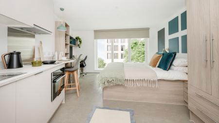 Gold Studio Student flat to rent on Silverthorne Lane, Bristol, BS2