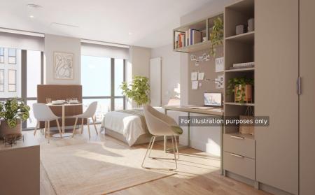 Gold Plus Studio Student flat to rent on Marlborough Street, Bristol, BS1