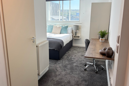 Deluxe Double Studio Student flat to rent on Holy Grn, Sheffield, S1