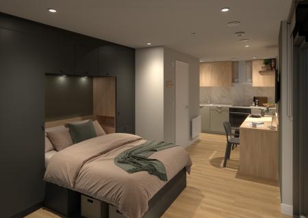 Deluxe Studio, Standard Floors Student flat to rent on Bristol Road, Birmingham, B5
