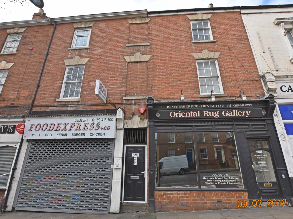 Student studio flat to rent on Mansfield Road, Nottingham, NG1 3FN