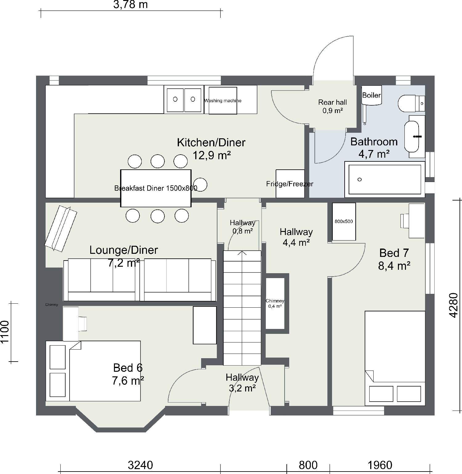 6 bed student house to rent on Carlton Park, Bristol, BS5 9DB StuRents