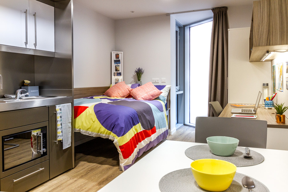 Kaplan Living Brighton Ensuite Bedroom student 8 bed flat to rent on
