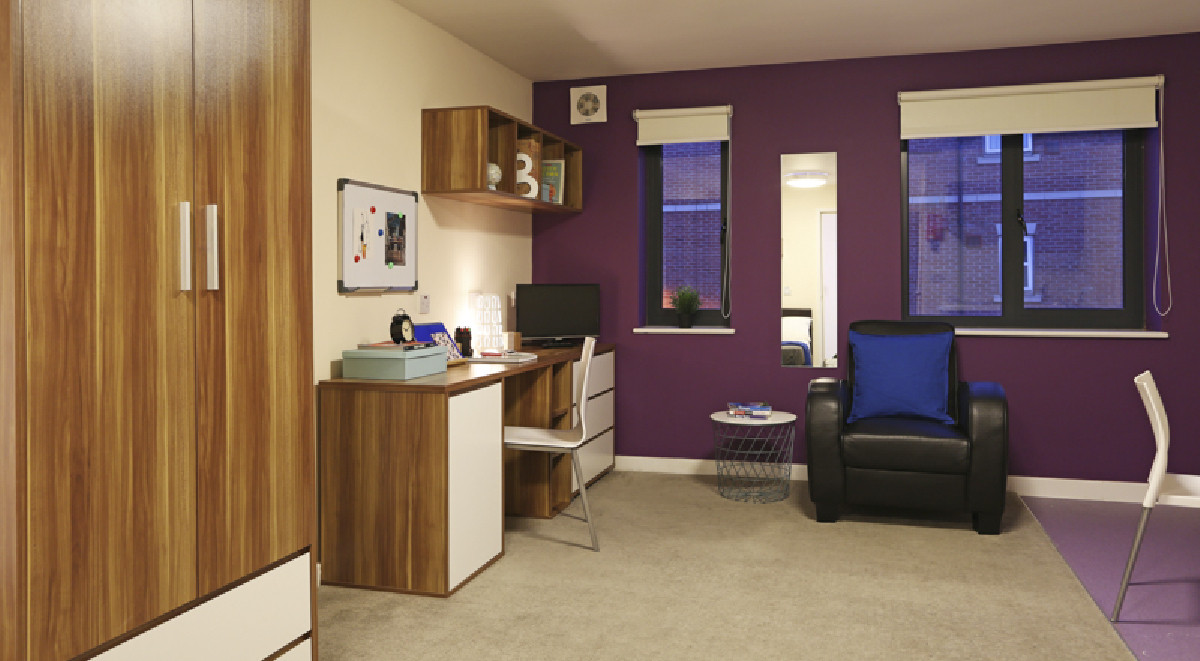 Deluxe Studio Behn Hall student 1 bed flat to rent on Parham Road