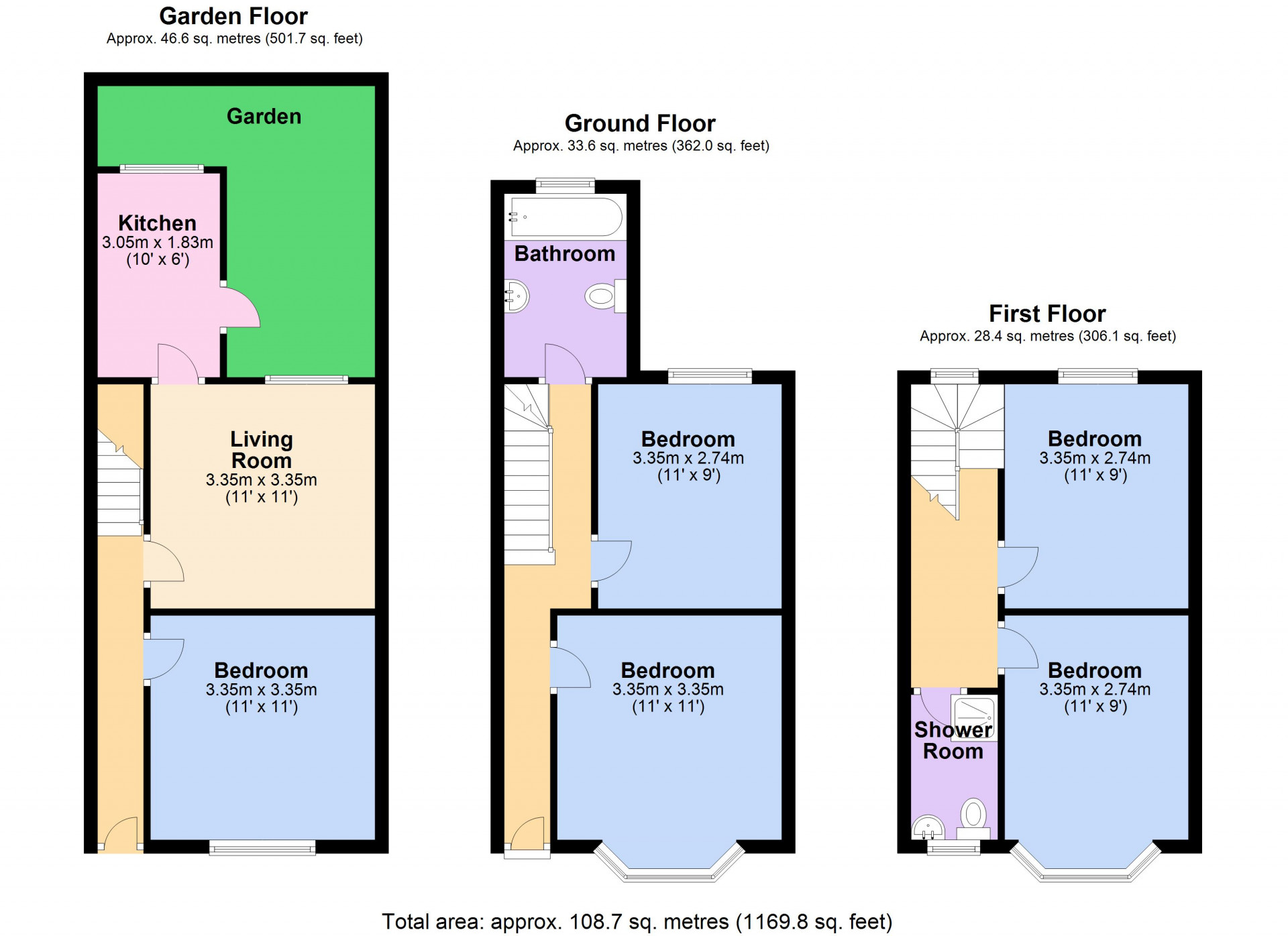5 bed student house to rent on Campbell Road, Brighton, BN1 4QD StuRents