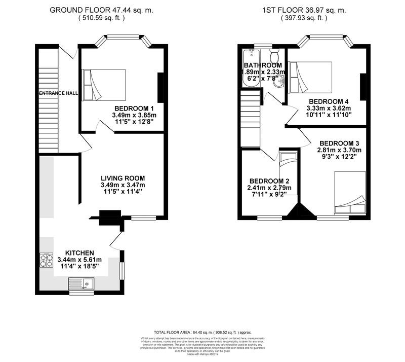 4 bed student house to rent on Riley Road, Brighton, BN2 4AG StuRents