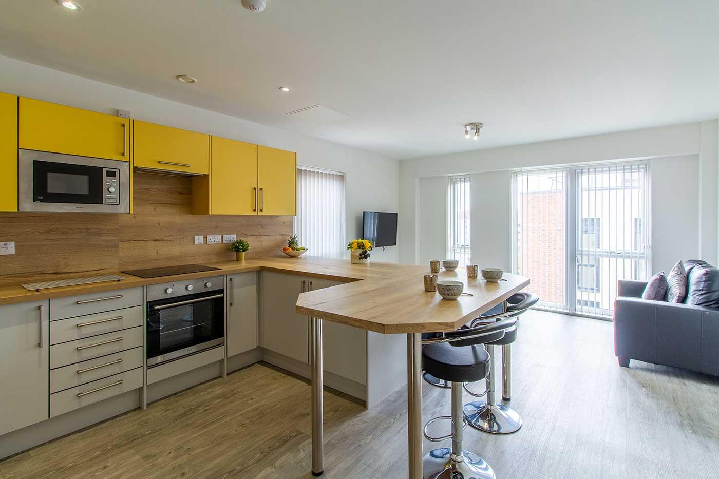 Shared kitchen area